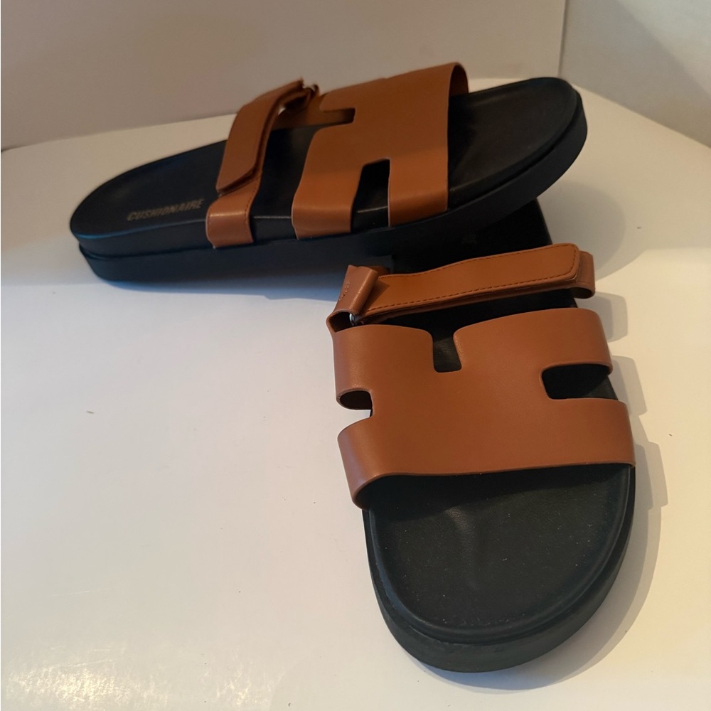 Cushionaire Lotto Women's Slide Sandals in Brown Size 11 NEW - Picture 2 of 5